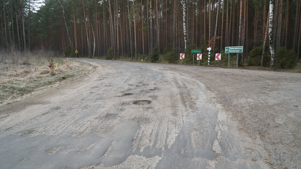 Droga 1038C (Gostycyn – Bysław) - odcinek do remontu